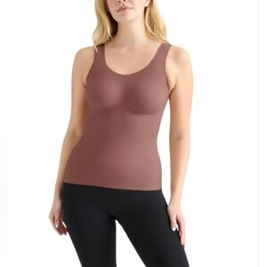 Sculpting Smoothing Shapewear Tank XXXL Padded Cups Built-In Bra Scoop Neck